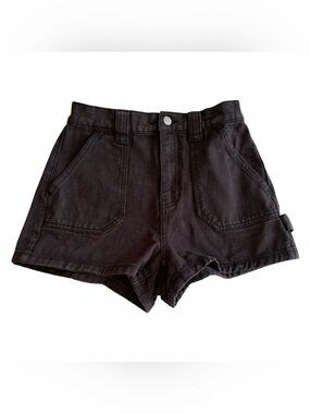 PACSun Denim Utility Cargo Shorts Black Size 27 Women’s Carpenter Jean